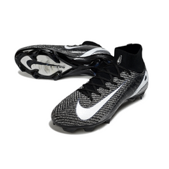 Nike Air Zoom Mercurial Superfly 10 Elite FG Black and White