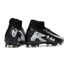 Chuteira Campo FG Nike Air Zoom Mercurial Superfly 10 Elite Preta e Branca
