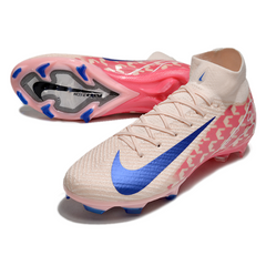 Chuteira Campo FG Nike Air Zoom Mercurial Superfly 10 Elite Rosa e Azul