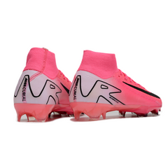 Chuteira Campo FG Nike Air Zoom Mercurial Superfly 10 Elite Rosa e Branca