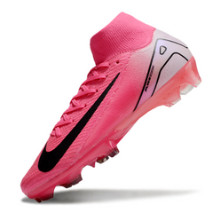 Chuteira Campo FG Nike Air Zoom Mercurial Superfly 10 Elite Rosa e Branca