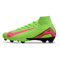 Nike Air Zoom Mercurial Superfly 10 Elite FG Green and Pink Football Boots