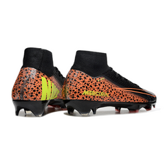 Chuteira Campo FG Nike Air Zoom Mercurial Superfly 10 Elite Preta e Laranja