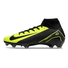 Nike Air Zoom Mercurial Superfly 10 Elite FG Black and Light Green Football Boots