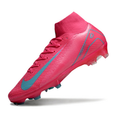 Nike Air Zoom Mercurial Superfly 10 Elite FG Pink and Light Blue Field Boots