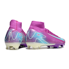 Chuteira Campo FG Nike Air Zoom Mercurial Superfly 10 Elite Roxa e Azul