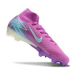 Chuteira Campo FG Nike Air Zoom Mercurial Superfly 10 Elite Roxa e Azul