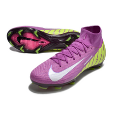 Chuteira Campo FG Nike Air Zoom Mercurial Superfly 10 Elite Roxa e Verde
