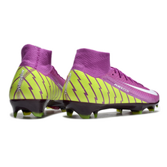 Nike Air Zoom Mercurial Superfly 10 Elite FG Purple and Green Field Boots
