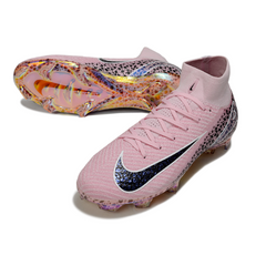 Chuteira Campo Nike Air Zoom Mercurial Superfly 10 Elite FG Rosa Claro