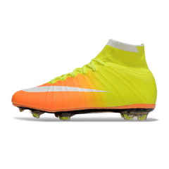 Chuteira Campo Nike Mercurial Superfly 4 Elite FG Laranja e Amarela
