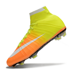 Chuteira Campo Nike Mercurial Superfly 4 Elite FG Laranja e Amarela