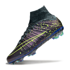 Chuteira Campo Nike Mercurial Superfly 4 Elite FG Roxa e Verde
