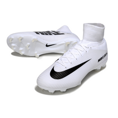 Chuteira Campo Nike Mercurial Superfly 5 Elite FG Branca e Preta