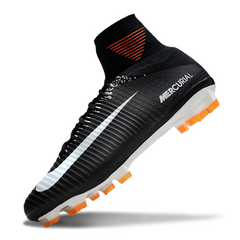 Chuteira Campo Nike Mercurial Superfly 5 Elite FG Preta e Branca