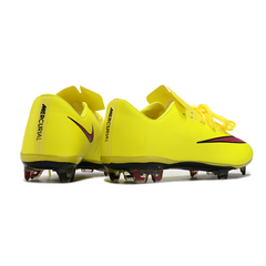 Chuteira Campo FG Nike Air Zoom Mercurial Vapor 10 Elite Amarela e Rosa