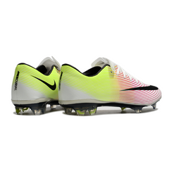 Chuteira Campo Nike Air Zoom Mercurial Vapor 10 Elite FG Branca, Vermelha e Amarela