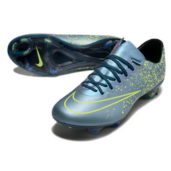 Chuteira Campo FG Nike Air Zoom Mercurial Vapor 10 Elite Prateada e Verde