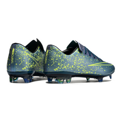 Chuteira Campo Nike Air Zoom Mercurial Vapor 10 Elite FG Prata e Verde