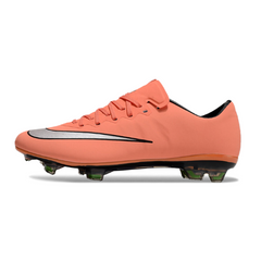 Chuteira Campo FG Nike Air Zoom Mercurial Vapor 10 Elite Rosa-Salmão