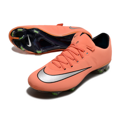 Chuteira Campo Nike Air Zoom Mercurial Vapor 10 Elite FG Rosa Salmão