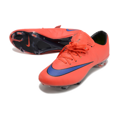 Chuteira Campo Nike Air Zoom Mercurial Vapor 10 Elite FG Vermelha e Azul