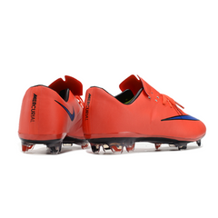 Chuteira Campo Nike Air Zoom Mercurial Vapor 10 Elite FG Vermelha e Azul
