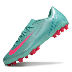 Chuteira Campo Sintético AG Nike Zoom Mercurial Vapor 16 Academy Azul-Clara e Rosa