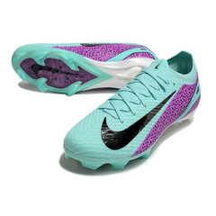 Chuteira Campo Nike Air Zoom Mercurial Vapor 16 Elite FG Azul Claro e Roxo