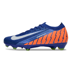 Chuteira Campo FG Nike Air Zoom Mercurial Vapor 16 Elite Azul e Laranja