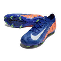Chuteira Campo FG Nike Air Zoom Mercurial Vapor 16 Elite Azul e Laranja