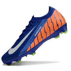 Chuteira Campo Nike Air Zoom Mercurial Vapor 16 Elite FG Azul e Laranja