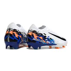 Chuteira Campo FG Nike Air Zoom Mercurial Vapor 16 Elite Branca e Azul