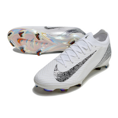 Chuteira Campo Nike Air Zoom Mercurial Vapor 16 Elite FG Branco e Cinza
