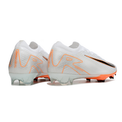 Chuteira Campo FG Nike Air Zoom Mercurial Vapor 16 Elite Branca e Laranja