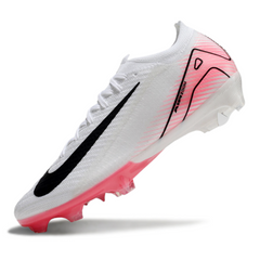 Chuteira Campo FG Nike Air Zoom Mercurial Vapor 16 Elite Branca e Rosa-Clara