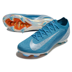Chuteira Campo FG Nike Air Zoom Mercurial Vapor 16 Elite Azul e Branca
