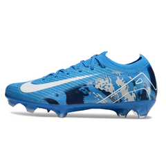 Chuteira Campo Nike Air Zoom Mercurial Vapor 16 Elite FG Azul e Branco
