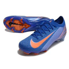 Chuteira Campo FG Nike Air Zoom Mercurial Vapor 16 Elite Azul e Laranja