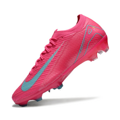 Chuteira Campo FG Nike Air Zoom Mercurial Vapor 16 Elite Rosa e Azul-Clara