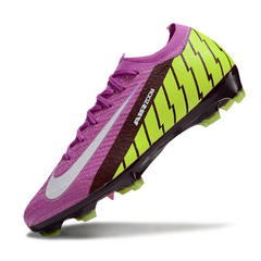 Chuteira Campo FG Nike Air Zoom Mercurial Vapor 16 Elite Rosa e Verde