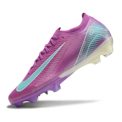 Chuteira Campo FG Nike Air Zoom Mercurial Vapor 16 Elite Roxa e Azul-Clara