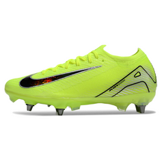 Botas de fútbol Nike Air Zoom Mercurial Vapor 16 Elite SG-PRO con tracción antiobstrucciones: negro, blanco y negro