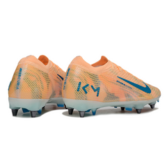 Chuteira Campo Nike Air Zoom Mercurial Vapor 16 Elite SG Trava Mista Mbappe Laranja Pack