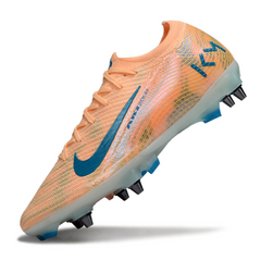 Chuteira Campo Nike Air Zoom Mercurial Vapor 16 Elite SG Trava Mista Mbappe Laranja Pack