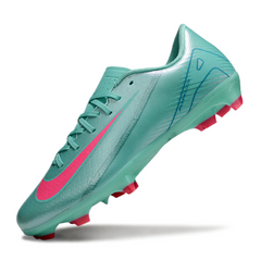 Chuteira Campo Nike Zoom Mercurial Vapor 16 Academy FG Azul Claro e Rosa