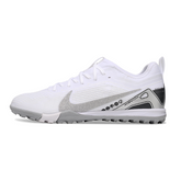 Chuteira Society TF Nike Zoom Mercurial Vapor 16 Pro Branca e Prateada Vini Infantil