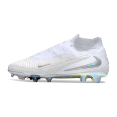 Botas de fútbol Nike Phantom 6 DF Elite blancas para césped natural