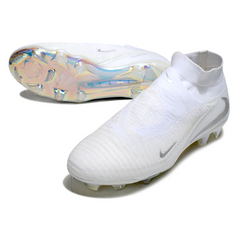 Botas de fútbol Nike Phantom 6 DF Elite blancas para césped natural