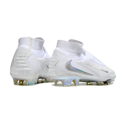 Botas de fútbol Nike Phantom 6 DF Elite blancas para césped natural